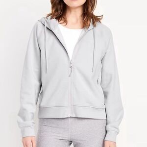 Old Navy Light Gray Zip-Up Hoodie and jogger set